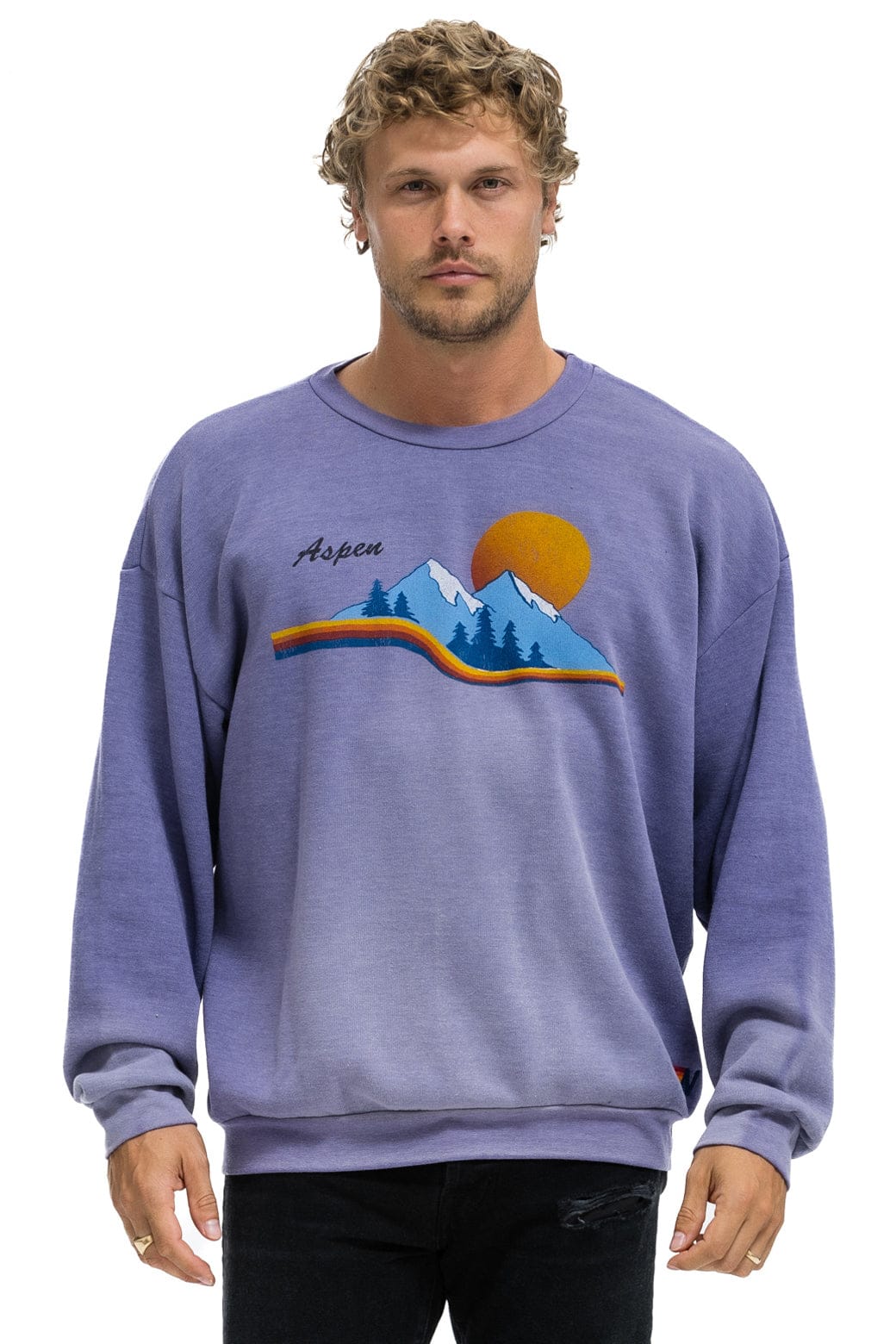 Classic ASPEN MOUNTAIN RELAXED CREW SWEATSHIRT - FADED GRAPE