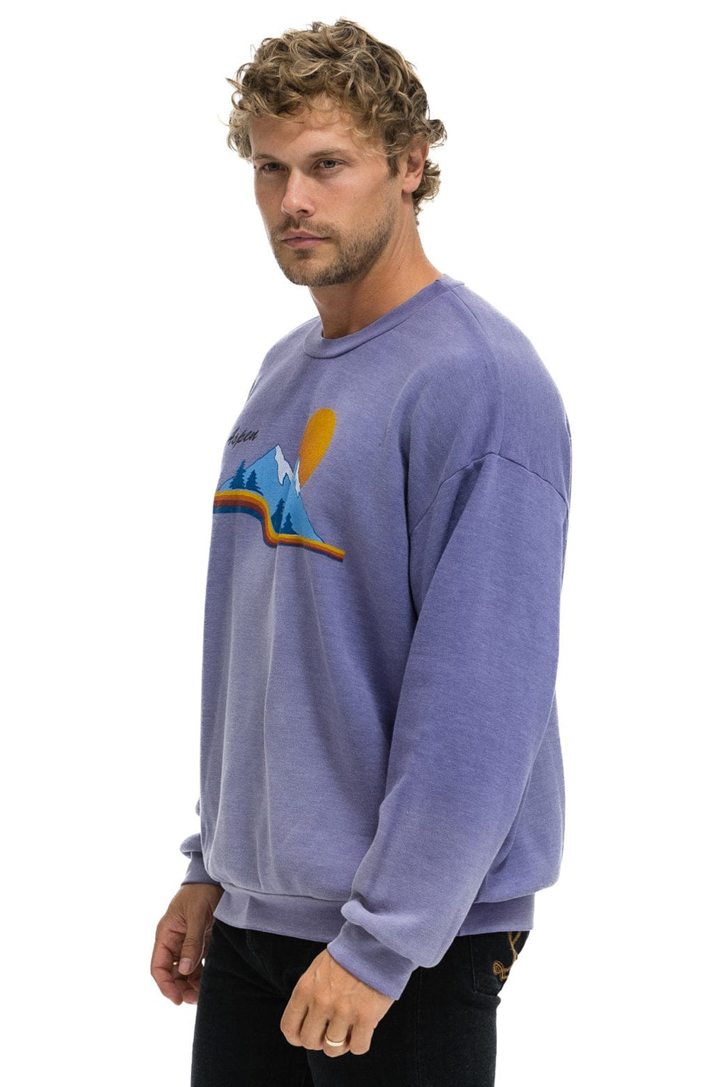 Classic ASPEN MOUNTAIN RELAXED CREW SWEATSHIRT - FADED GRAPE