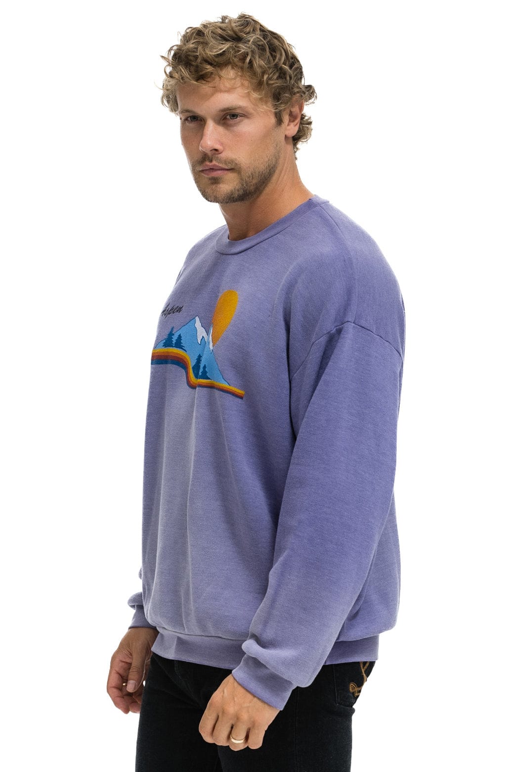Classic ASPEN MOUNTAIN RELAXED CREW SWEATSHIRT - FADED GRAPE
