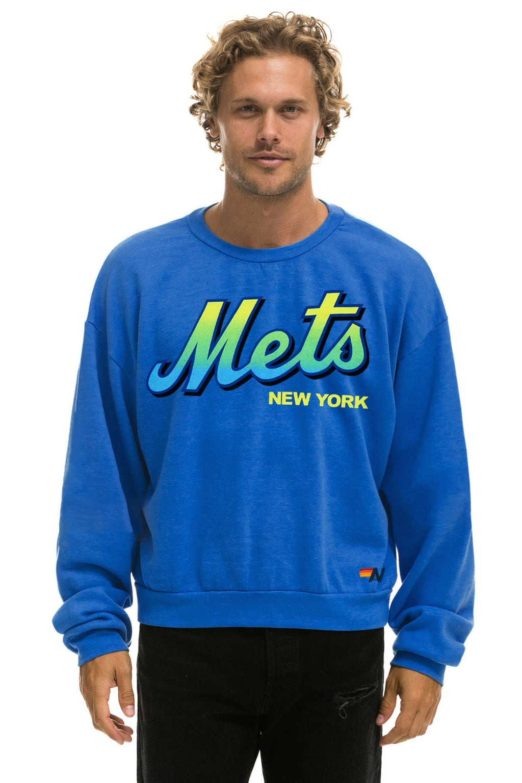 Classic NY METS 2026 RELAXED CREW SWEATSHIRT - OCEAN