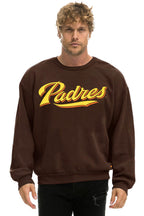 Classic SAN DIEGO PADRES 2026 RELAXED CREW SWEATSHIRT - BROWN