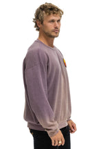 Classic SUNSET PATCH RELAXED CREW SWEATSHIRT - FADED MOCHA