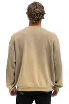 Classic CALIFORNIA SURFER PATCH RELAXED CREW SWEATSHIRT - FADED TAN