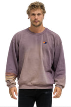 Classic RUGBY STITCH RELAXED CREW SWEATSHIRT - FADED MOCHA