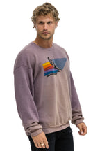 Classic WATER SKIER RELAXED CREW SWEATSHIRT - FADED MOCHA