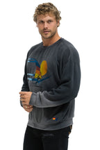 Classic WINDSURF JUMP RELAXED CREW SWEATSHIRT - FADED SMOKE