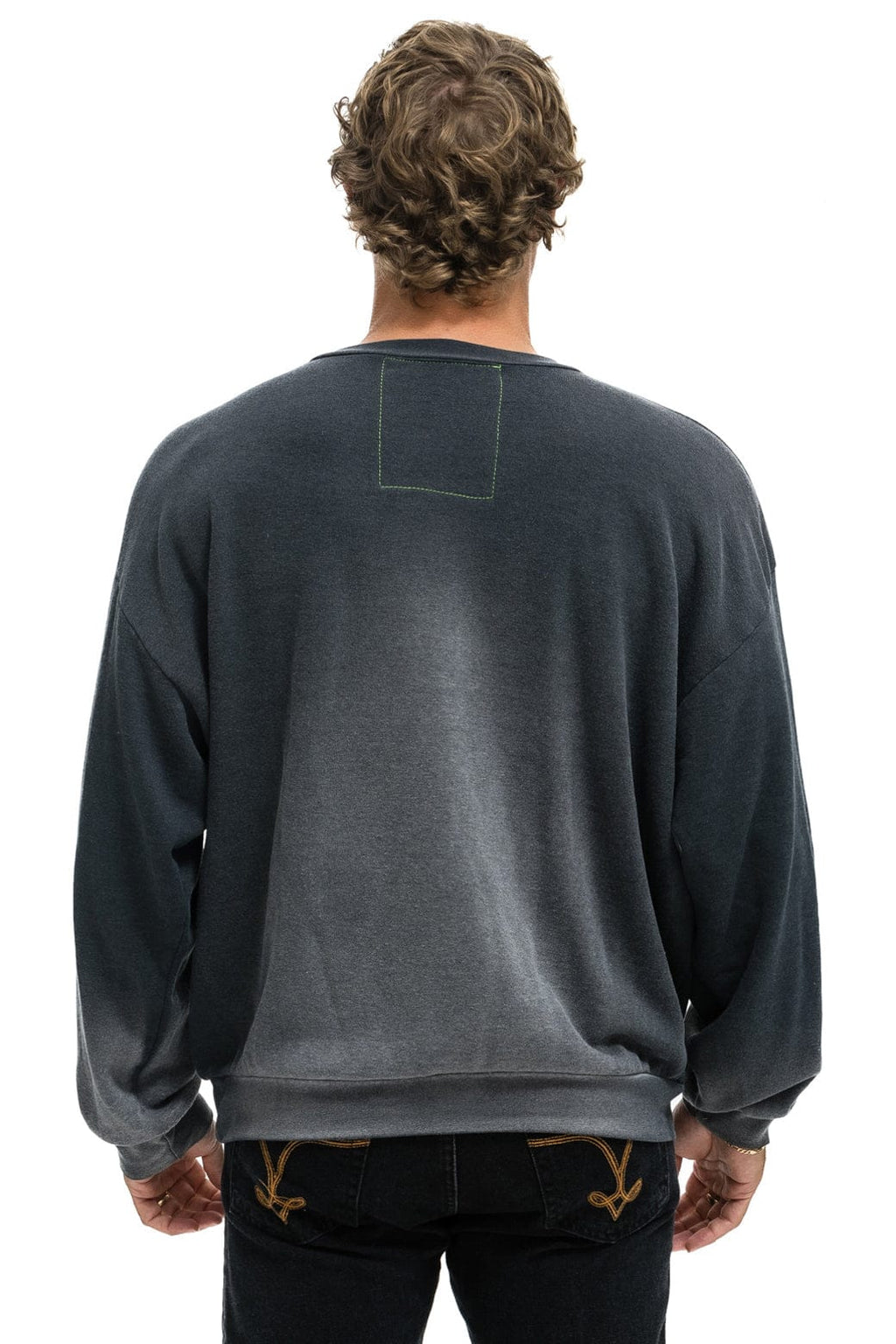 Classic WINDSURF JUMP RELAXED CREW SWEATSHIRT - FADED SMOKE