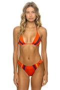 Classic 5 STRIPE LUXE BIKINI BOTTOMS - ORANGE