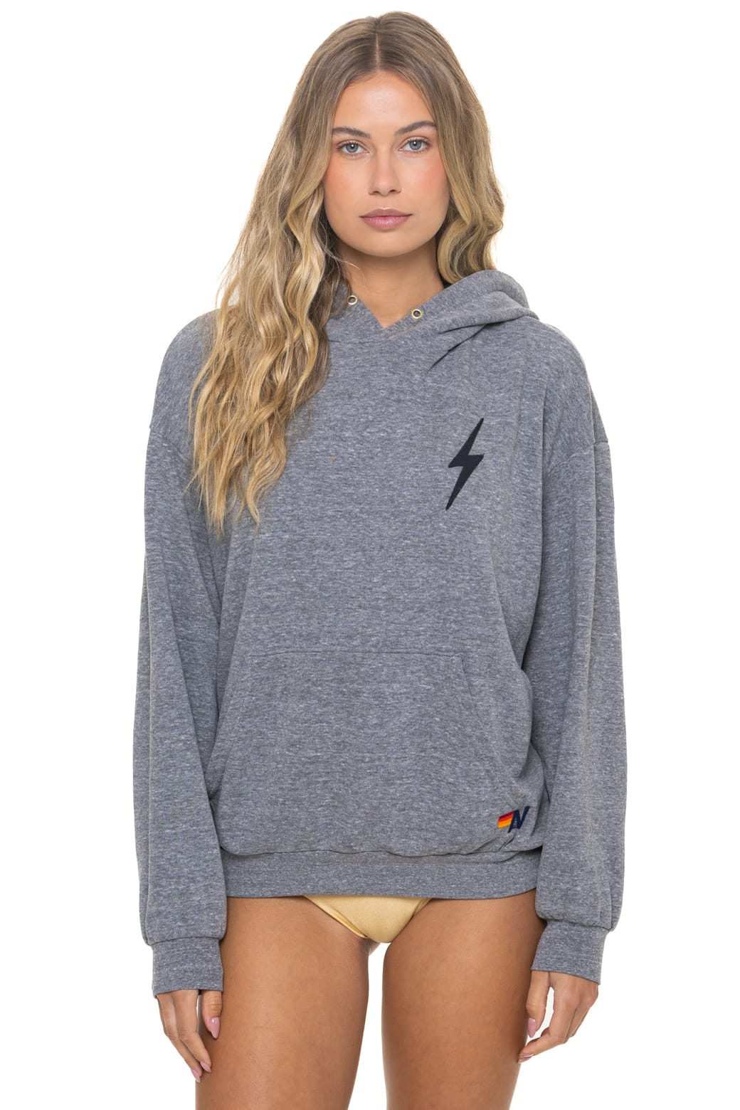 Classic BOLT STITCH RELAXED PULLOVER HOODIE - HEATHER GREY