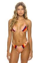 Classic 5 STRIPE LUXE BIKINI BOTTOMS - BLUSH