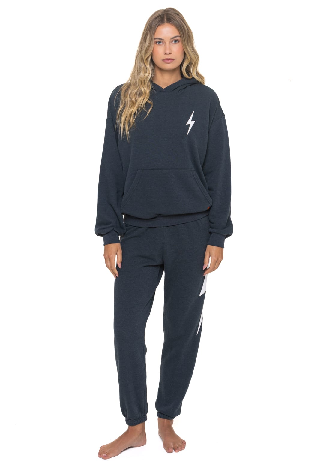 Classic BOLT STITCH RELAXED PULLOVER HOODIE - CHARCOAL