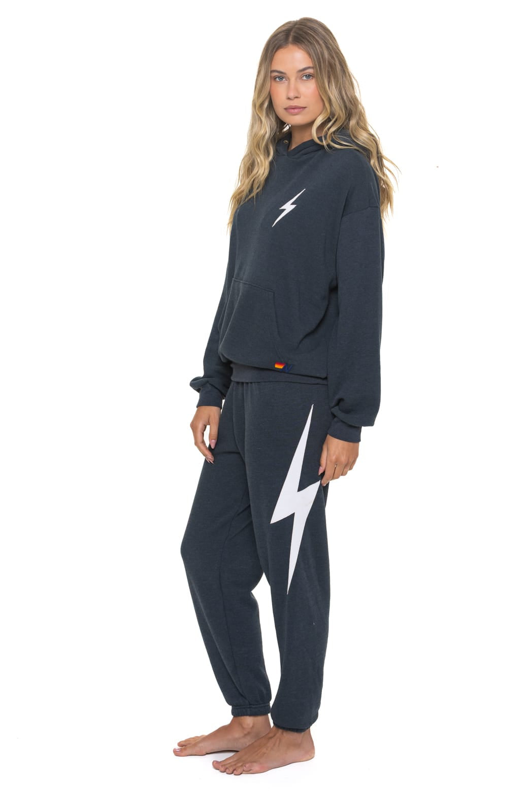 Classic BOLT STITCH RELAXED PULLOVER HOODIE - CHARCOAL
