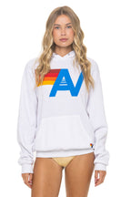 Classic LOGO PULLOVER RELAXED HOODIE - WHITE