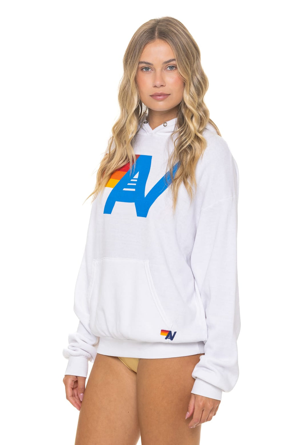 Classic LOGO PULLOVER RELAXED HOODIE - WHITE