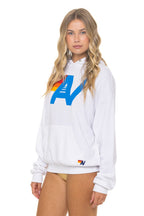 Classic LOGO PULLOVER RELAXED HOODIE - WHITE