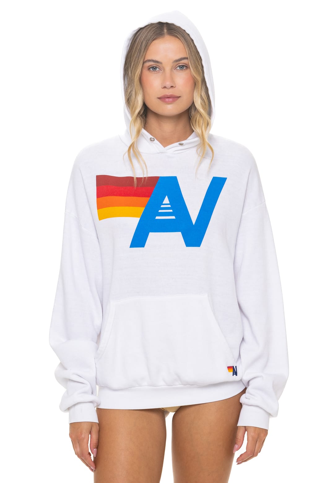 Classic LOGO PULLOVER RELAXED HOODIE - WHITE