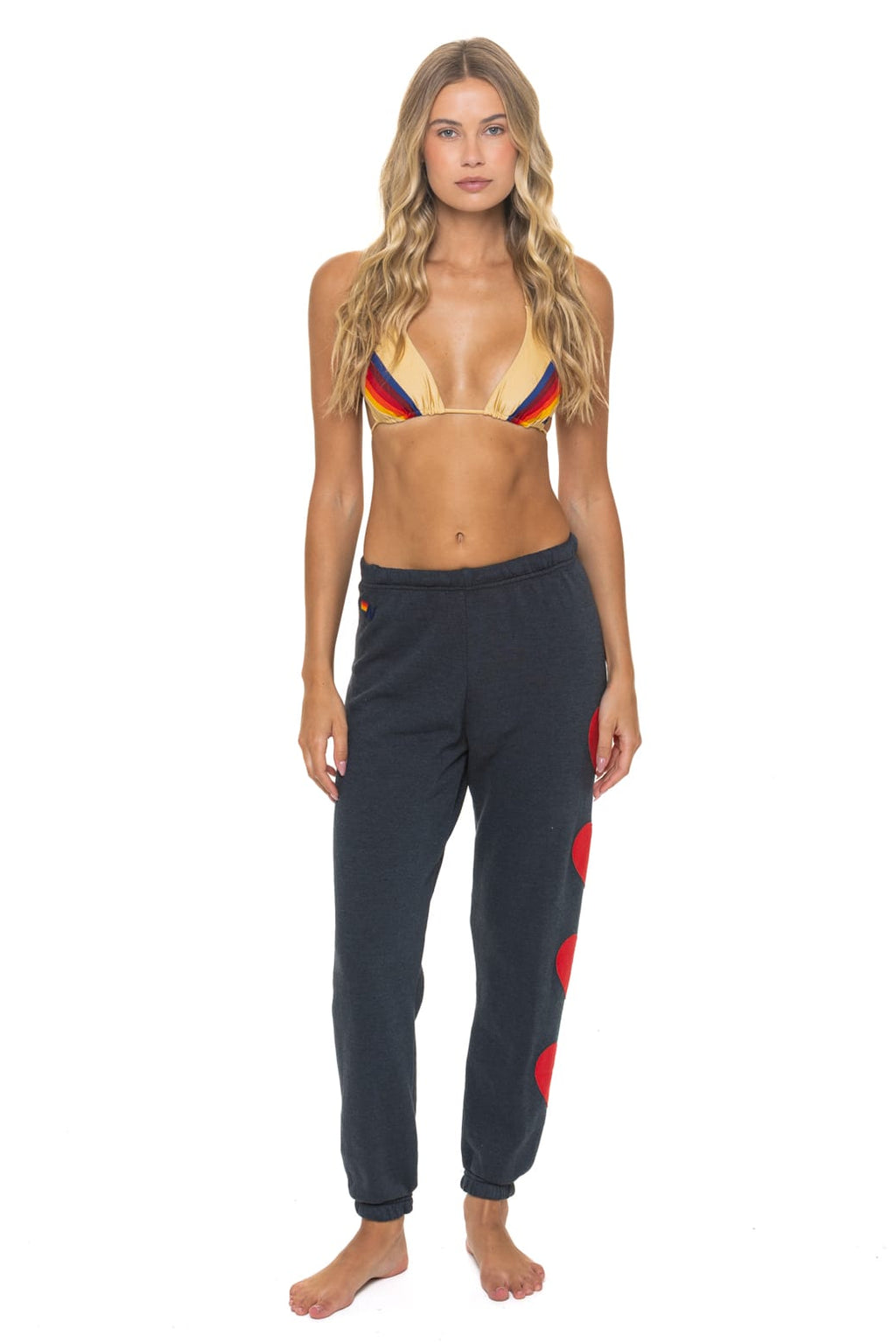 Classic HEART STITCH 4 SWEATPANTS - CHARCOAL