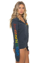 Classic AVIATOR NATION VENICE HOODIE - CHARCOAL