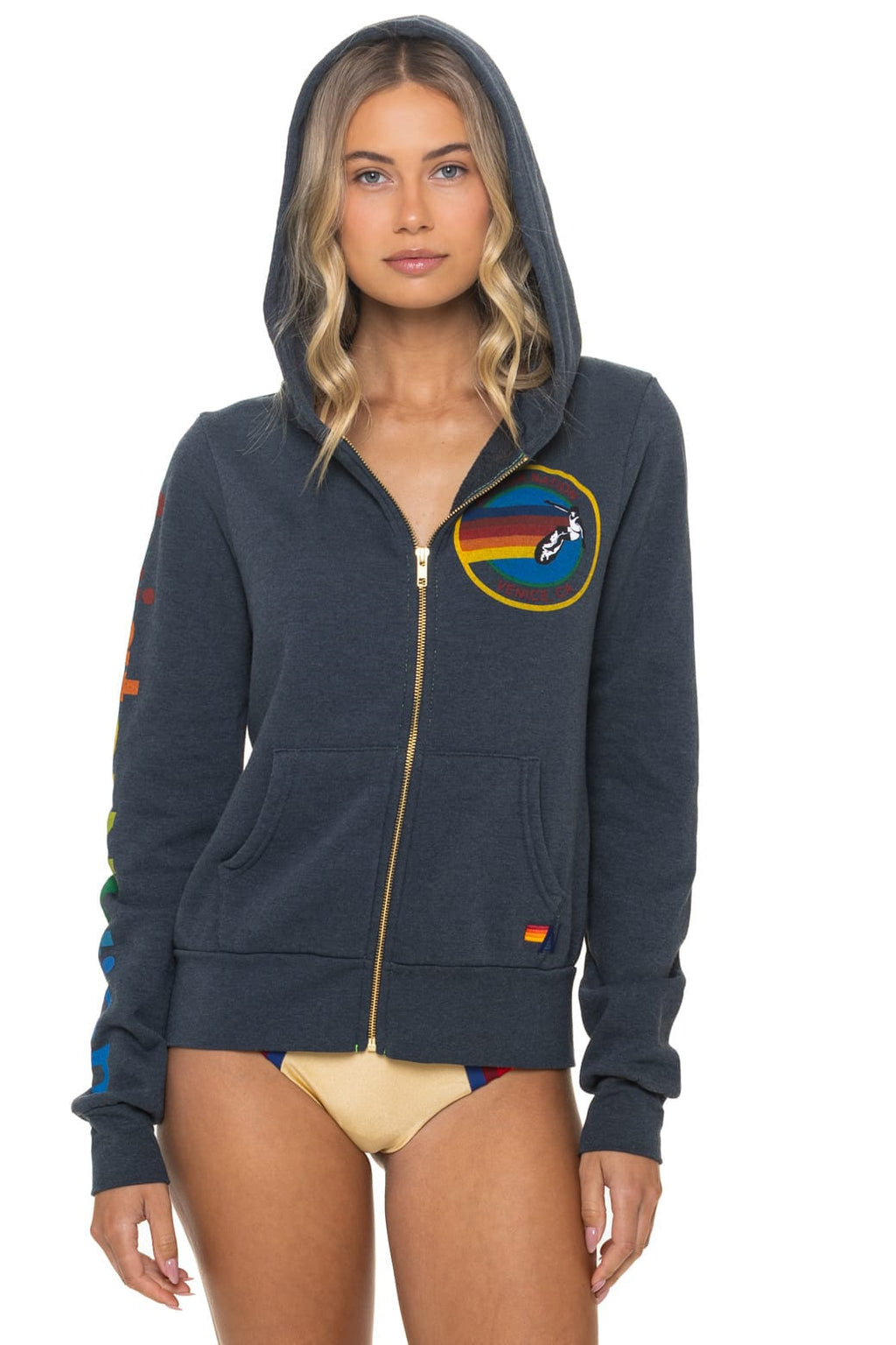 Classic AVIATOR NATION VENICE HOODIE - CHARCOAL