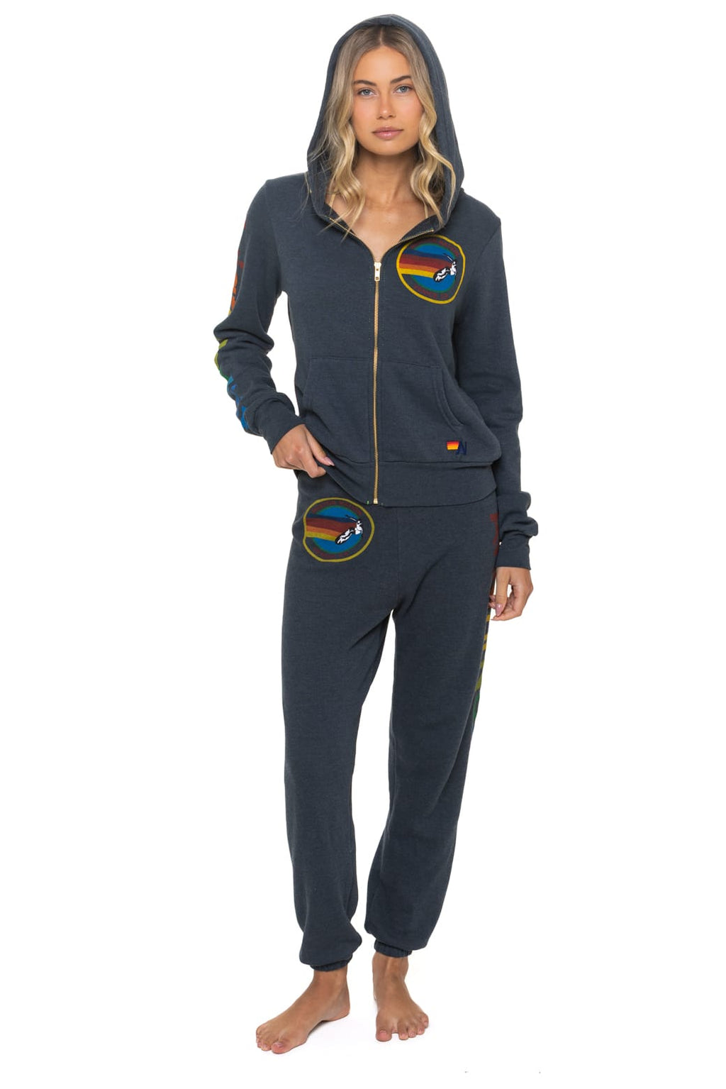 Classic AVIATOR NATION VENICE HOODIE - CHARCOAL