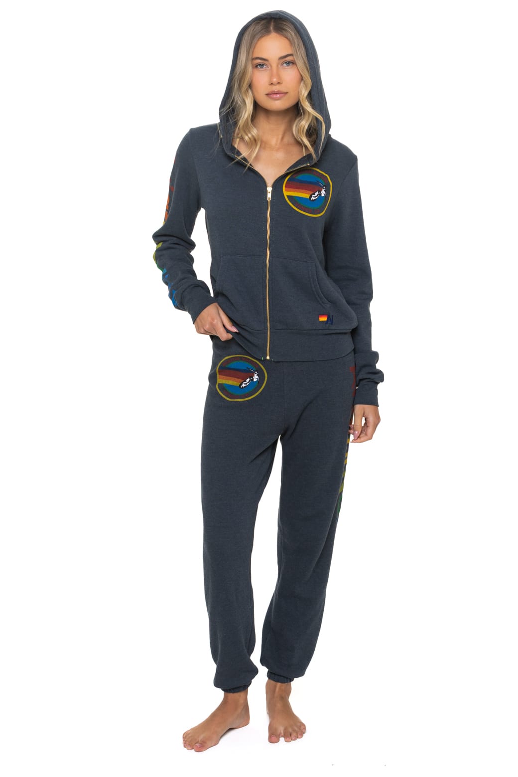 Classic AVIATOR NATION VENICE HOODIE - CHARCOAL