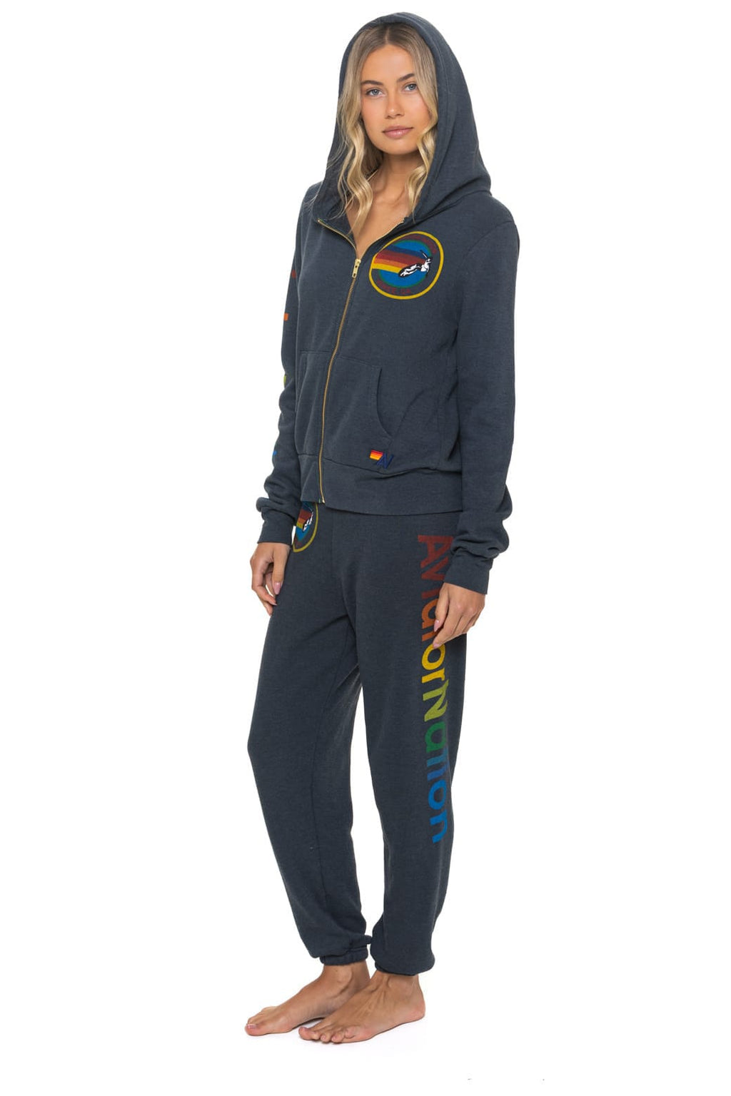 Classic AVIATOR NATION VENICE HOODIE - CHARCOAL