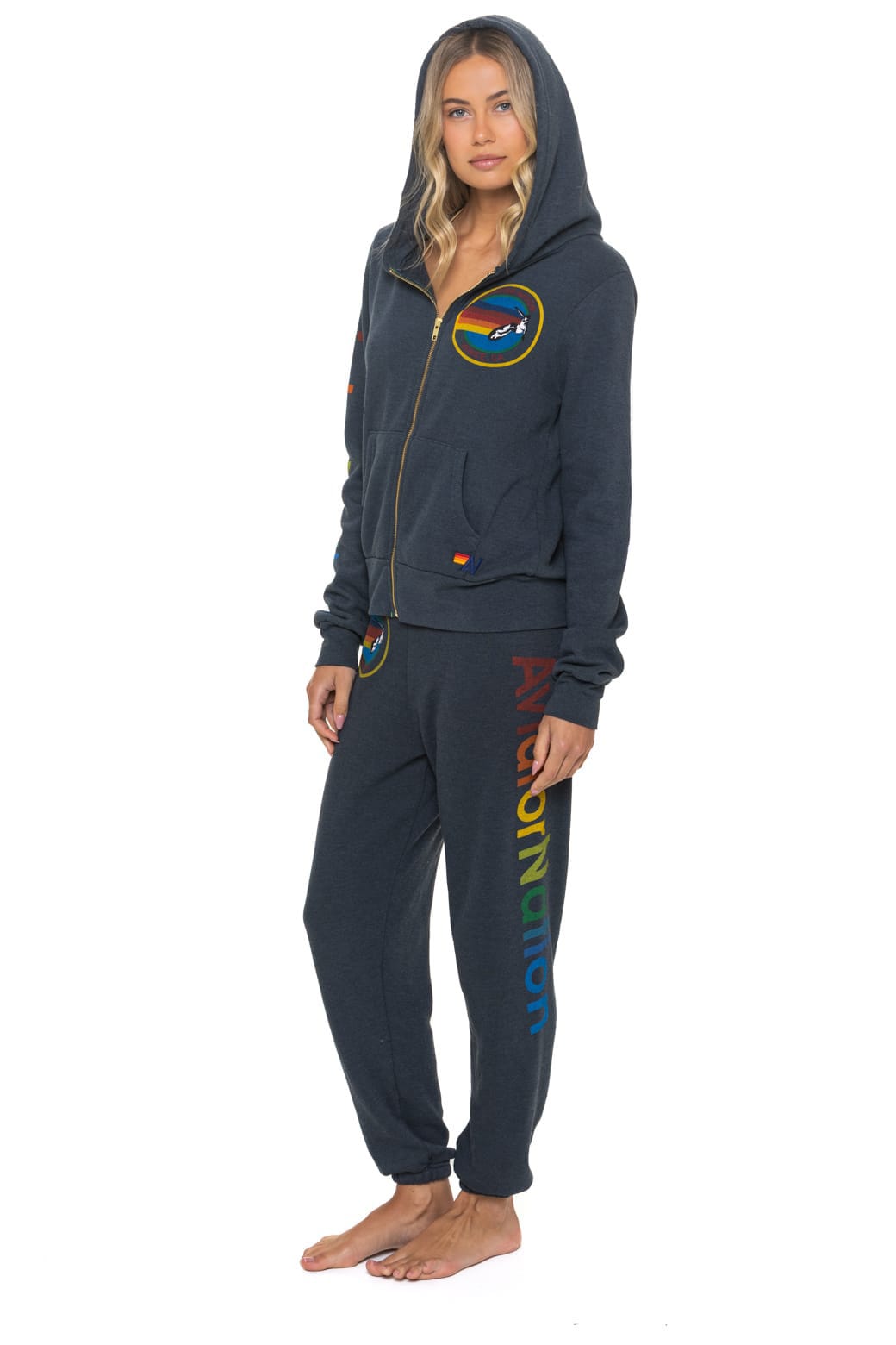 Classic AVIATOR NATION VENICE HOODIE - CHARCOAL