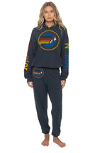 Classic AVIATOR NATION RELAXED VENICE PULLOVER HOODIE - CHARCOAL