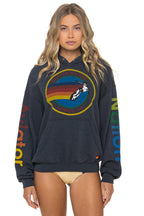 Classic AVIATOR NATION RELAXED VENICE PULLOVER HOODIE - CHARCOAL