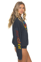 Classic AVIATOR NATION RELAXED VENICE PULLOVER HOODIE - CHARCOAL