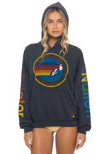 Classic AVIATOR NATION RELAXED VENICE PULLOVER HOODIE - CHARCOAL