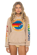 Classic AVIATOR NATION RELAXED VENICE PULLOVER HOODIE - SAND