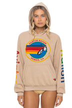 Classic AVIATOR NATION RELAXED VENICE PULLOVER HOODIE - SAND