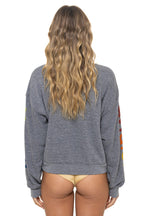 Classic AVIATOR NATION RELAXED VENICE CREW SWEATSHIRT - HEATHER GREY