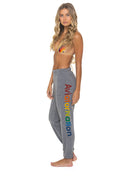 Classic AVIATOR NATION VENICE SWEATPANTS - HEATHER GREY