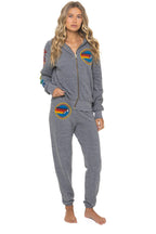 Classic AVIATOR NATION VENICE HOODIE - HEATHER GREY