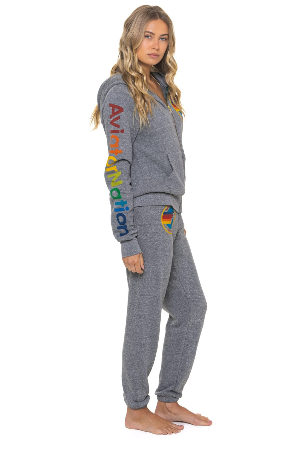 Classic AVIATOR NATION VENICE HOODIE - HEATHER GREY