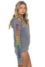 Classic AVIATOR NATION VENICE HOODIE - HEATHER GREY