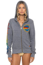 Classic AVIATOR NATION VENICE HOODIE - HEATHER GREY
