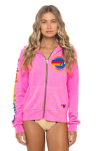 Classic AVIATOR NATION VENICE HOODIE - NEON PINK
