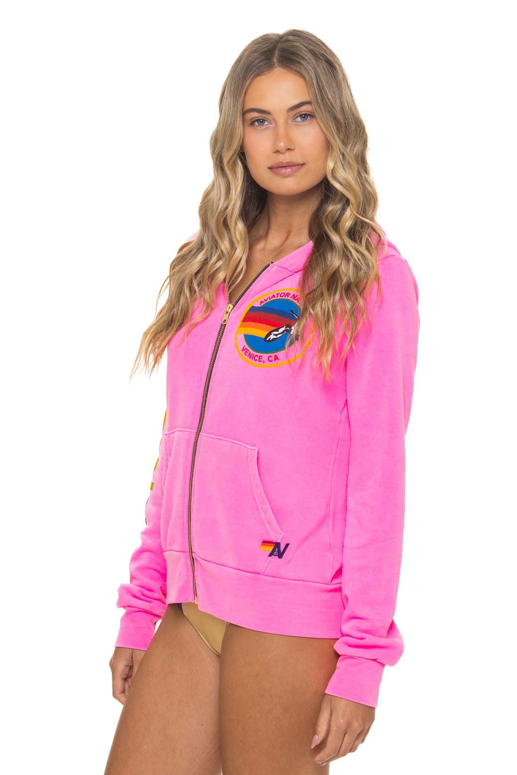 Classic AVIATOR NATION VENICE HOODIE - NEON PINK