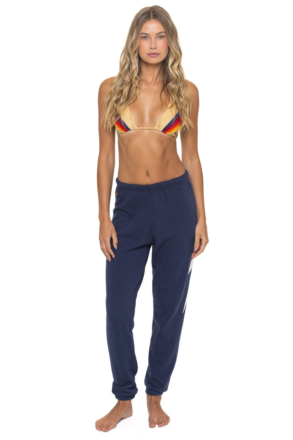 Classic BOLT STITCH SWEATPANTS - NAVY WHITE