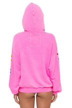 Classic AVIATOR NATION RELAXED VENICE PULLOVER HOODIE - NEON PINK