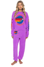 Classic AVIATOR NATION VENICE SWEATPANTS - NEON PURPLE