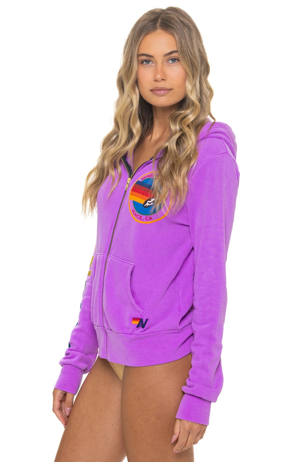 Classic AVIATOR NATION VENICE HOODIE - NEON PURPLE