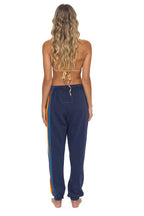 Classic 5 STRIPE SWEATPANTS - NAVY