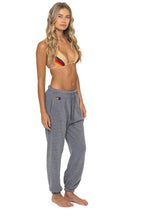 Classic 5 STRIPE SWEATPANTS - HEATHER GREY