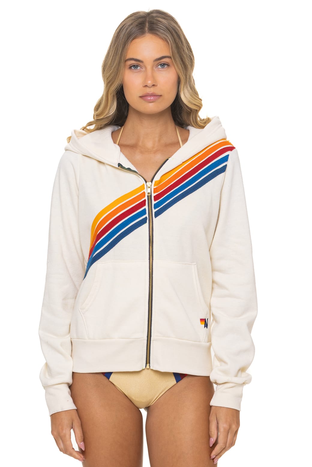 Classic DISCO ZIP HOODIE - VINTAGE WHITE