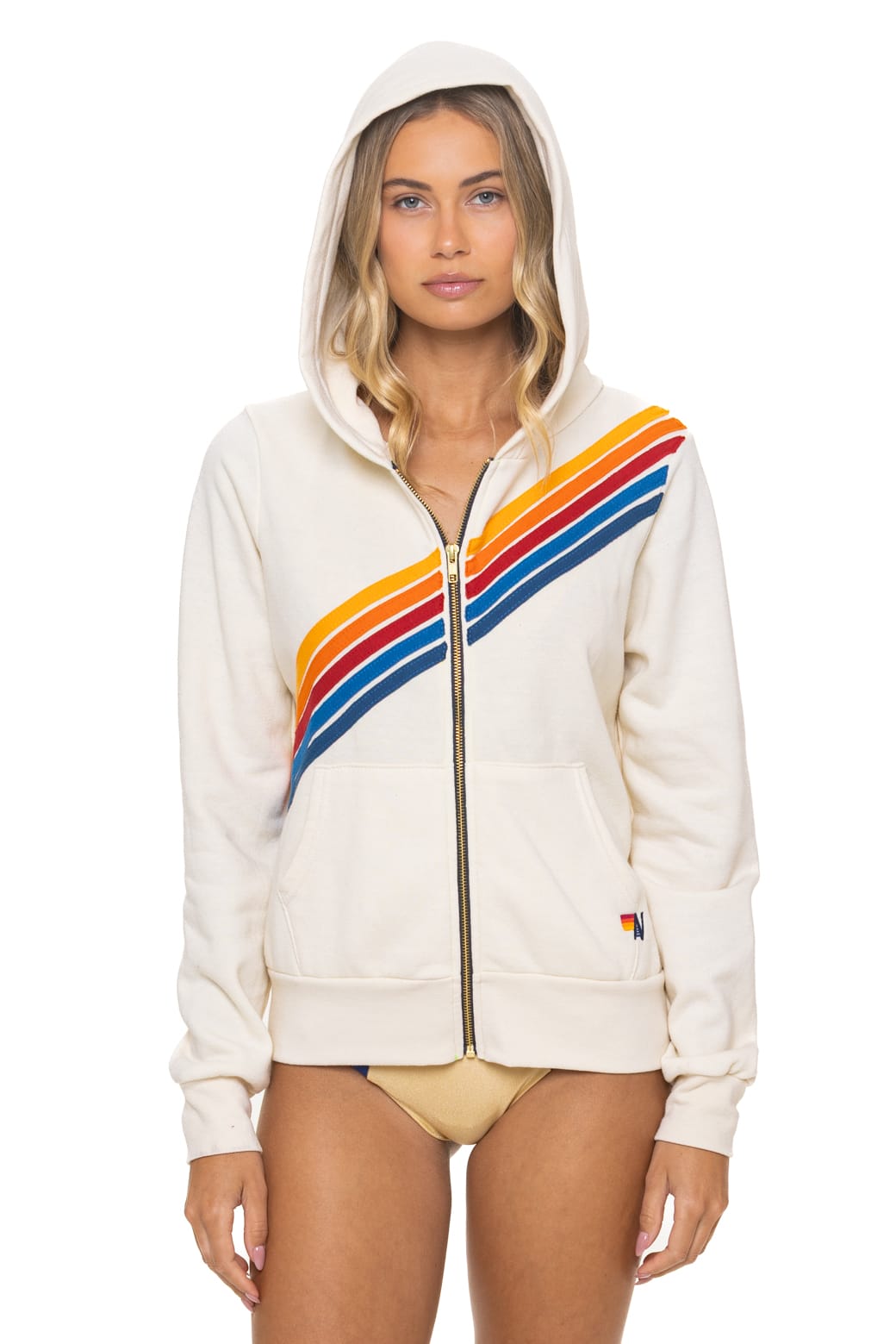 Classic DISCO ZIP HOODIE - VINTAGE WHITE