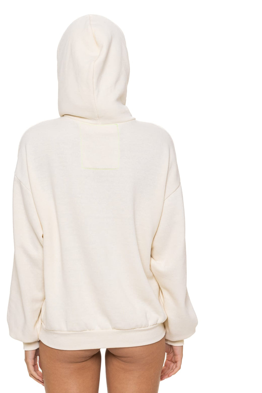 Classic 5 STRIPE RELAXED PULLOVER HOODIE - VINTAGE WHITE